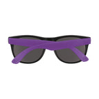 Rubberized Sunglasses for Youth - Purple - Back