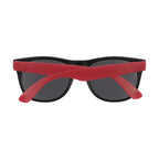 Rubberized Sunglasses for Youth - Red - Back