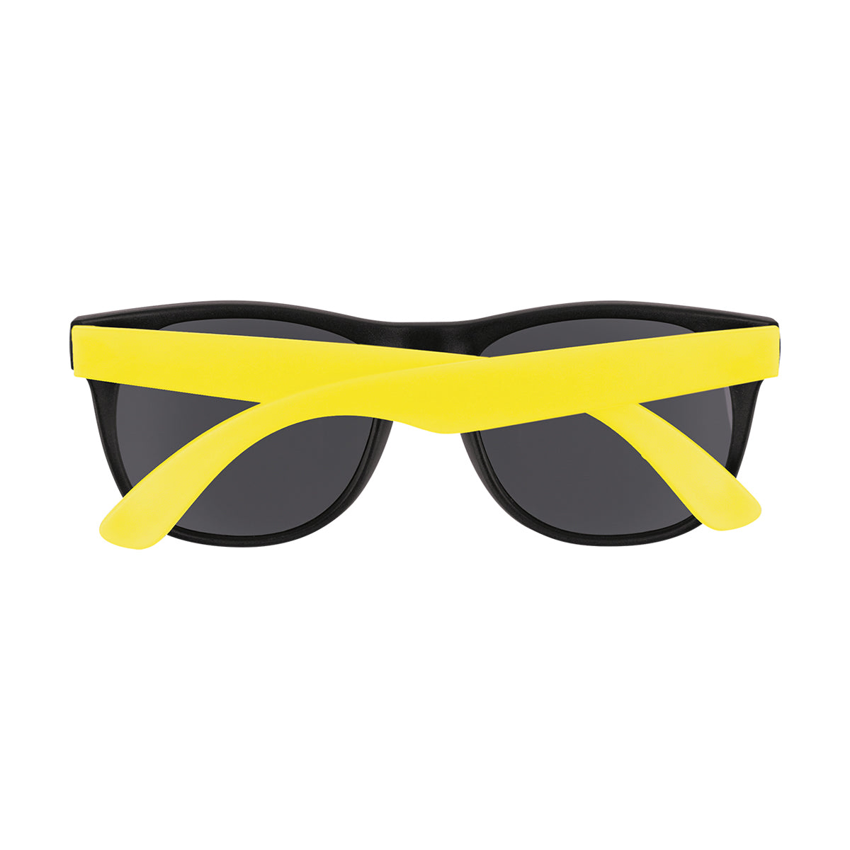 Rubberized Sunglasses for Youth - Yellow Temples - Back