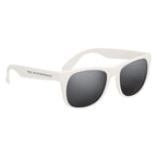 Rubberized Sunglasses, Mirrored - Silk Screen
