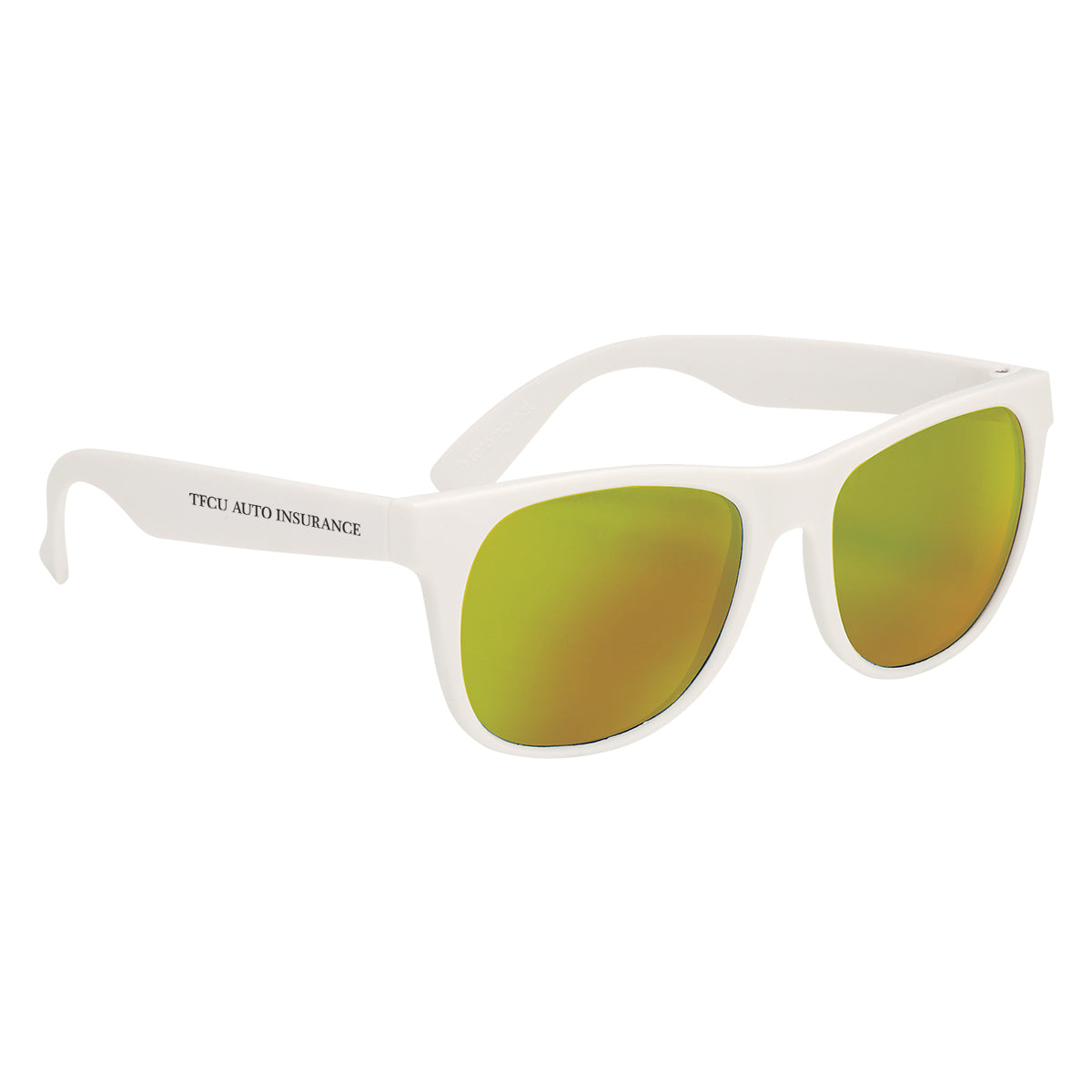 Rubberized Sunglasses, Mirrored - Silk Screen