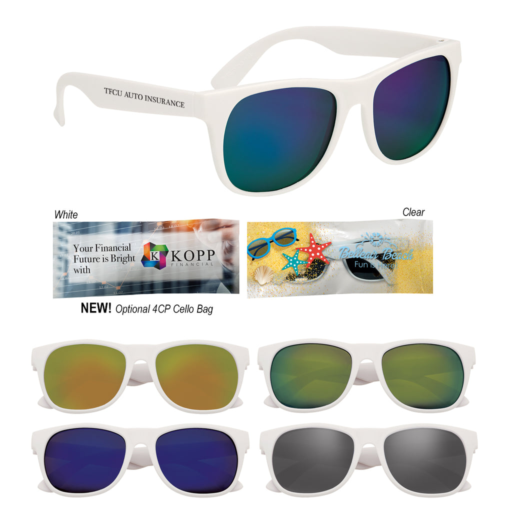 Rubberized Sunglasses, Mirrored
