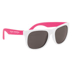 Rubberized Sunglasses, Recycled - Pink - Silk Screen
