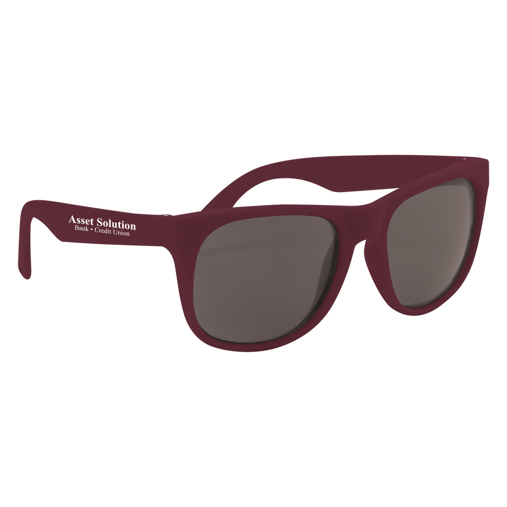 Rubberized Sunglasses, Recycled - Silk Screen