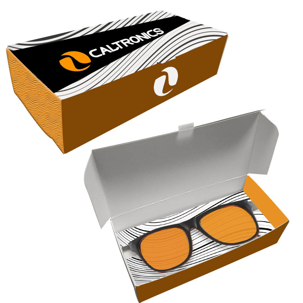 Rubberized Sunglasses with Tinted Lenses - OptionalBox
