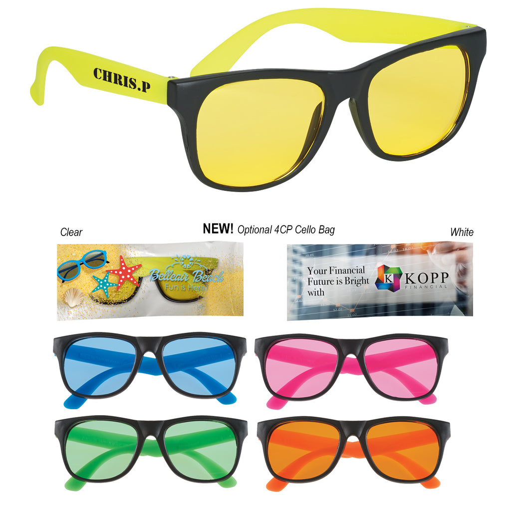 Rubberized Sunglasses with Tinted Lenses