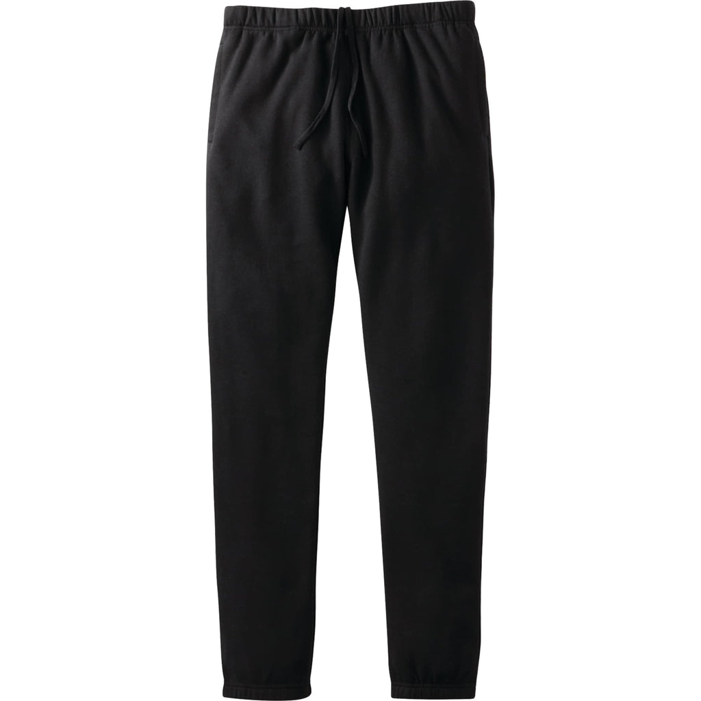 Rudall Fleece Pants for Men Embroidery - Black - Front Flat 2
