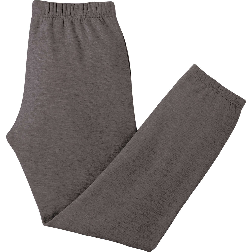 Rudall Fleece Pants for Men Embroidery - Heather Dark Charcoal - Flat