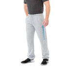 Rudall Fleece Pants for Men Embroidery - Heather Grey - On Model