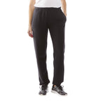 Rudall Fleece Pants for Women Embroidery - Black - Front On Model
