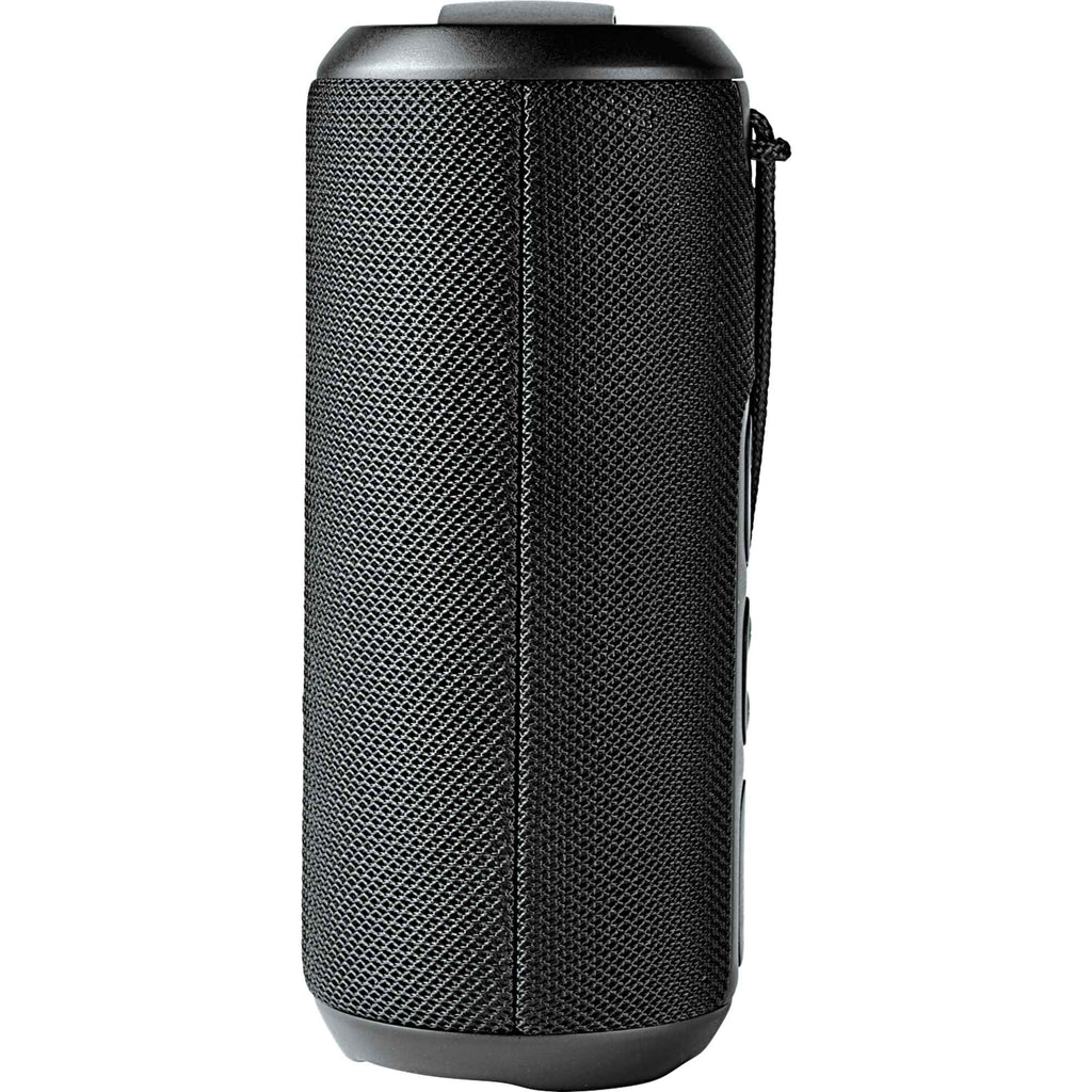 Rugged Fabric Waterproof Speaker, 10W - Black - Front 3