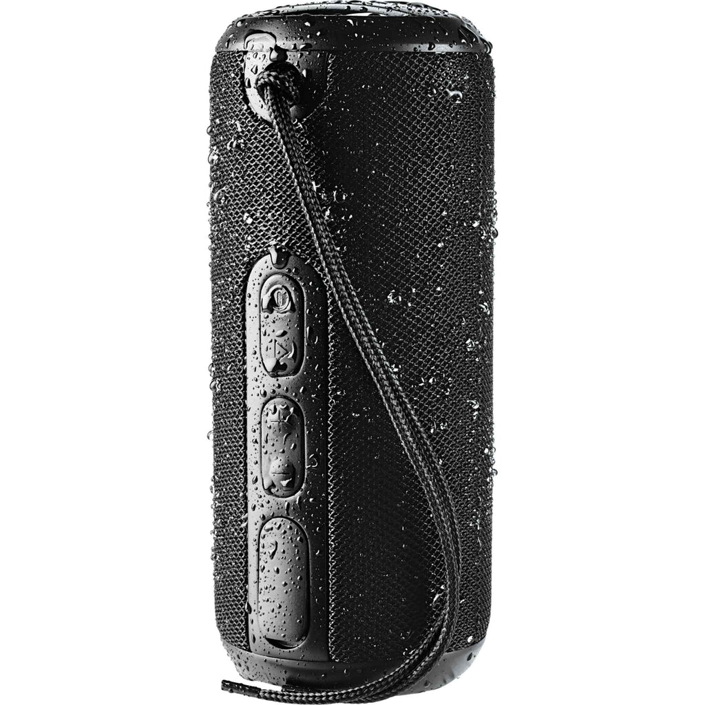 Rugged Fabric Waterproof Speaker, 10W - Black - Front 5