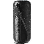 Rugged Fabric Waterproof Speaker, 10W - Black - Front 5