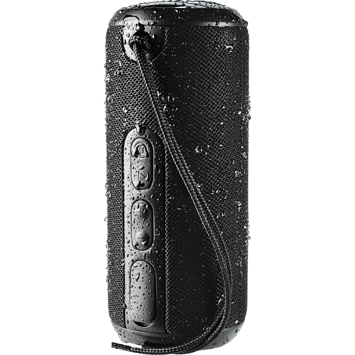 Rugged Fabric Waterproof Speaker, 10W - Black - Front 5