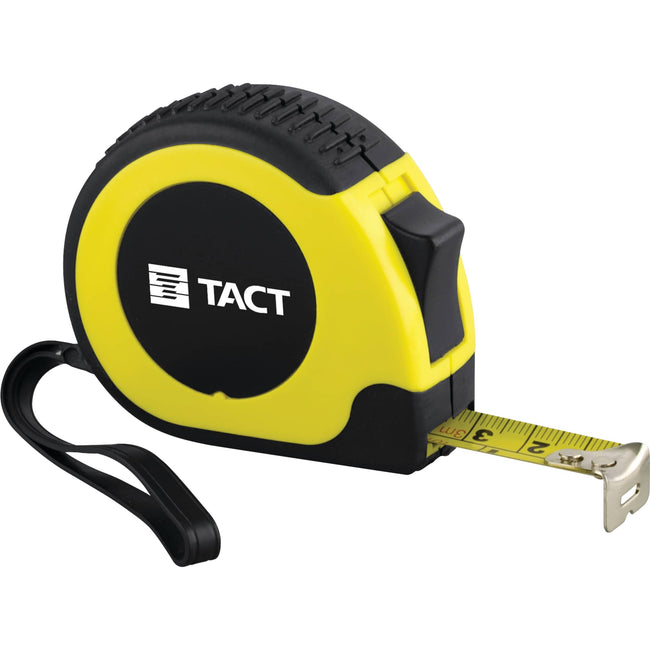 Rugged Locking Tape Measure in Yellow, 10 ft