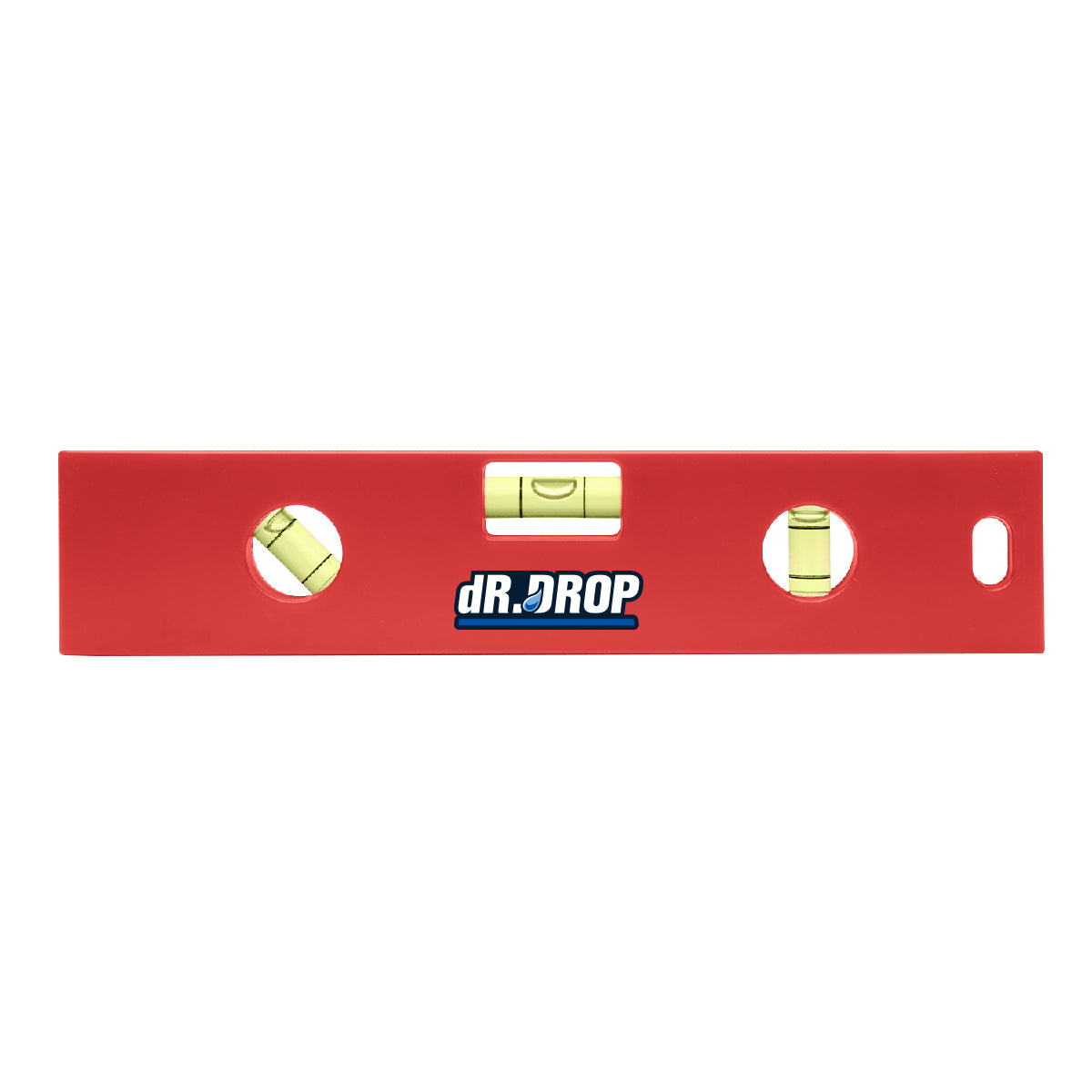 Ruler with Level, 6 Inch - Red - Full Color