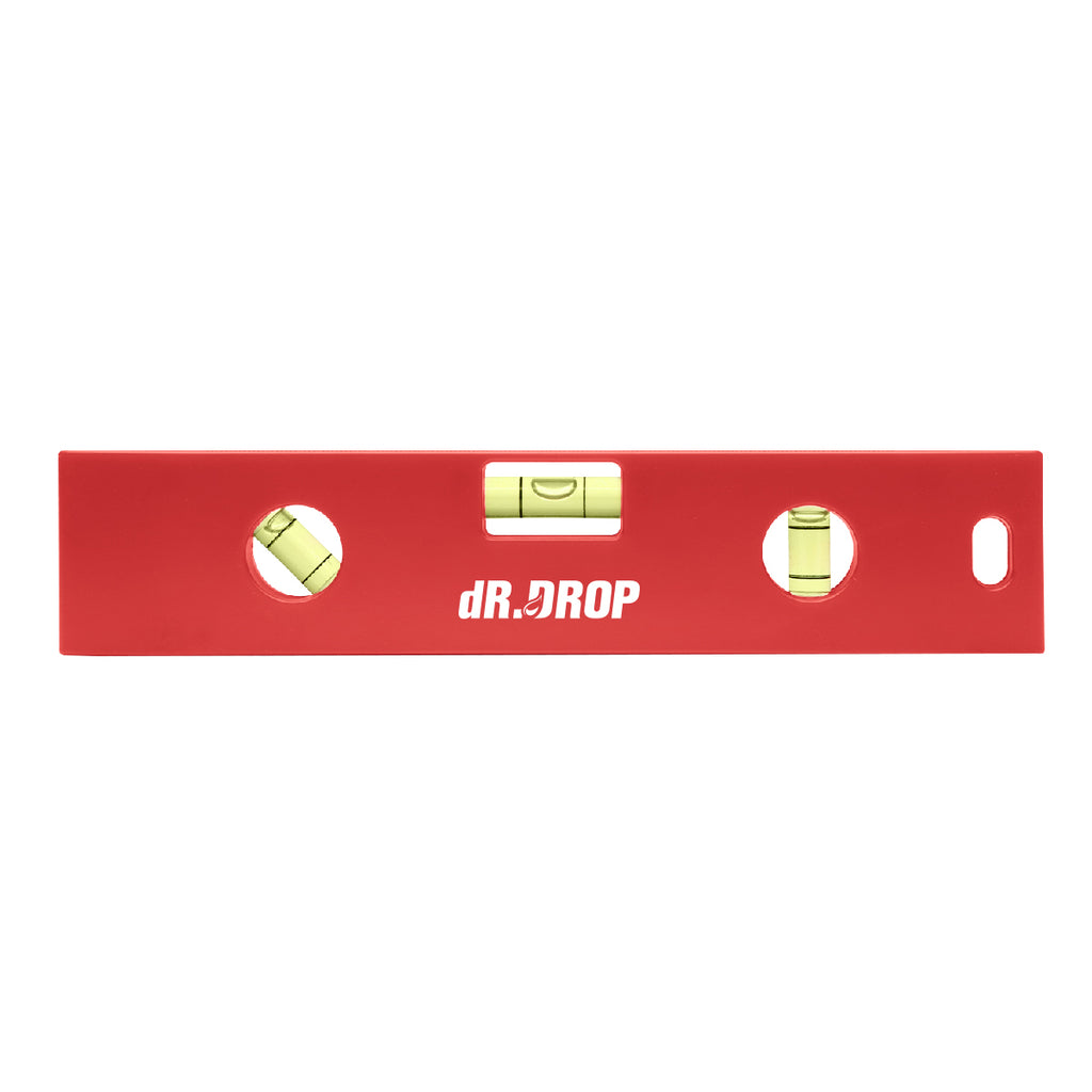 Ruler with Level, 6 Inch - Red - Silk Screen