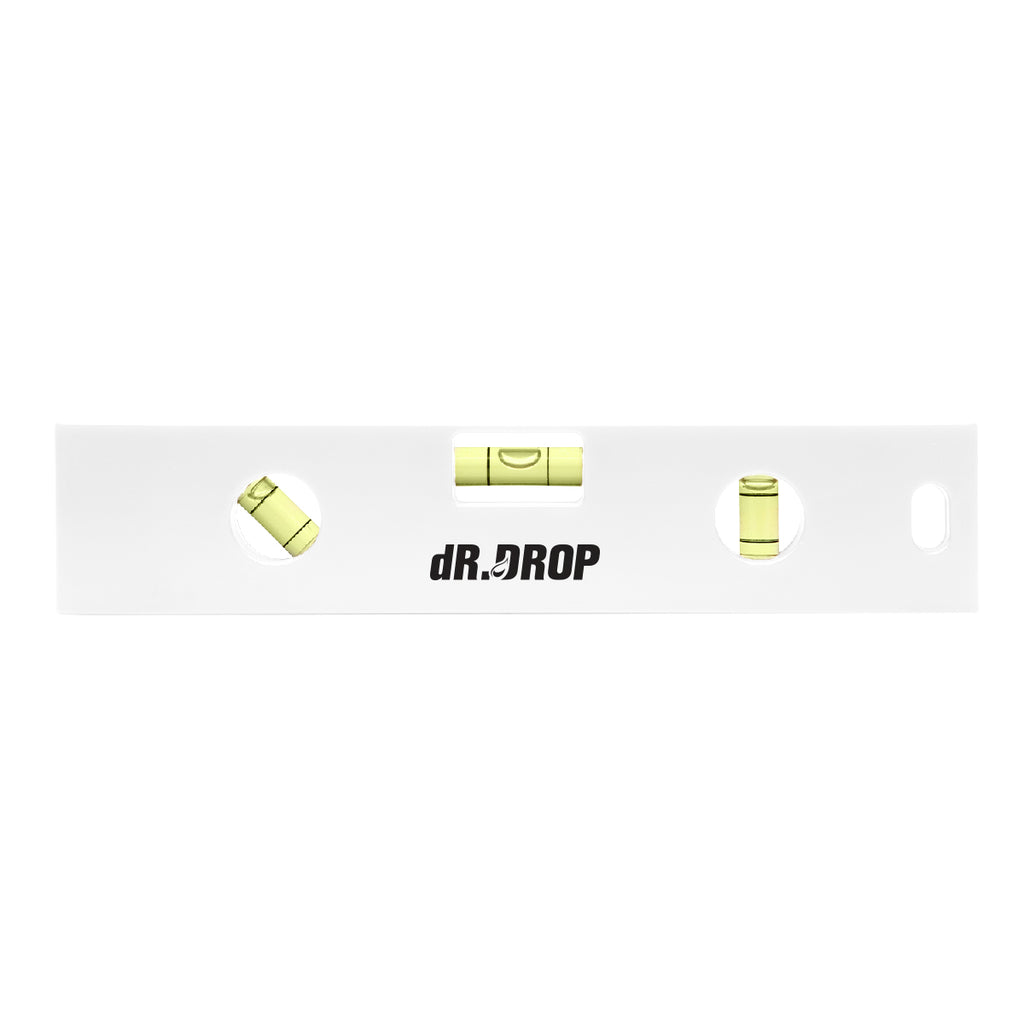 Ruler with Level, 6 Inch - White - Silk Screen