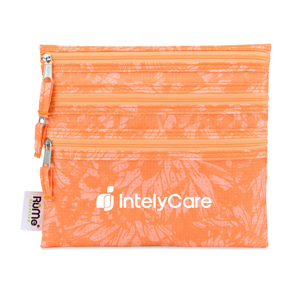 RuMe Baggie All Recycled Three Pocket Organizer Transfer - Apricot Crush - View 1