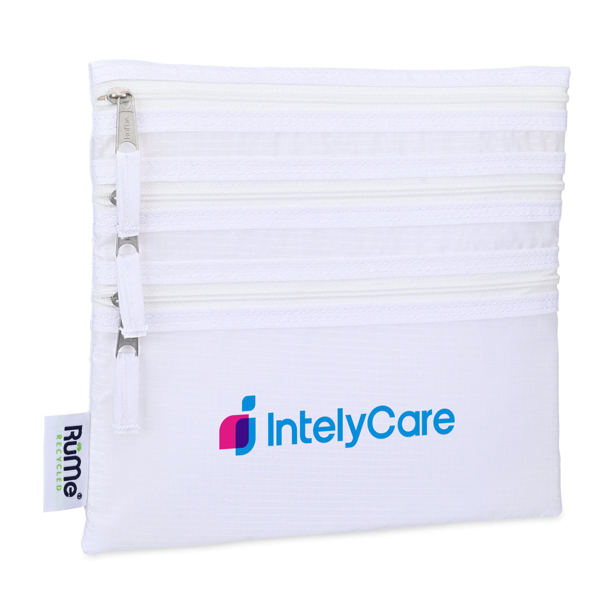 RuMe Baggie All Recycled Three Pocket Organizer Transfer - White - View 2