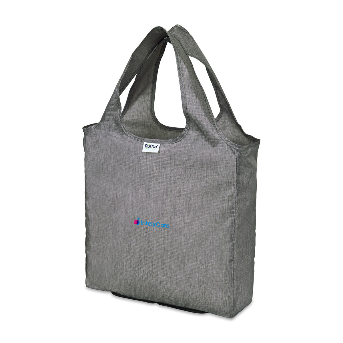RuMe bFold Recycled Foldable Shopping Tote - Heather Grey - View 2