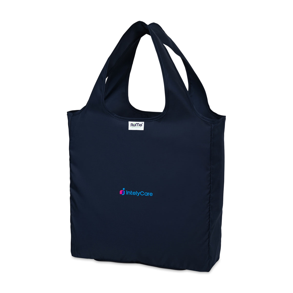 RuMe bFold Recycled Foldable Shopping Tote Transfer - Navy - View 2