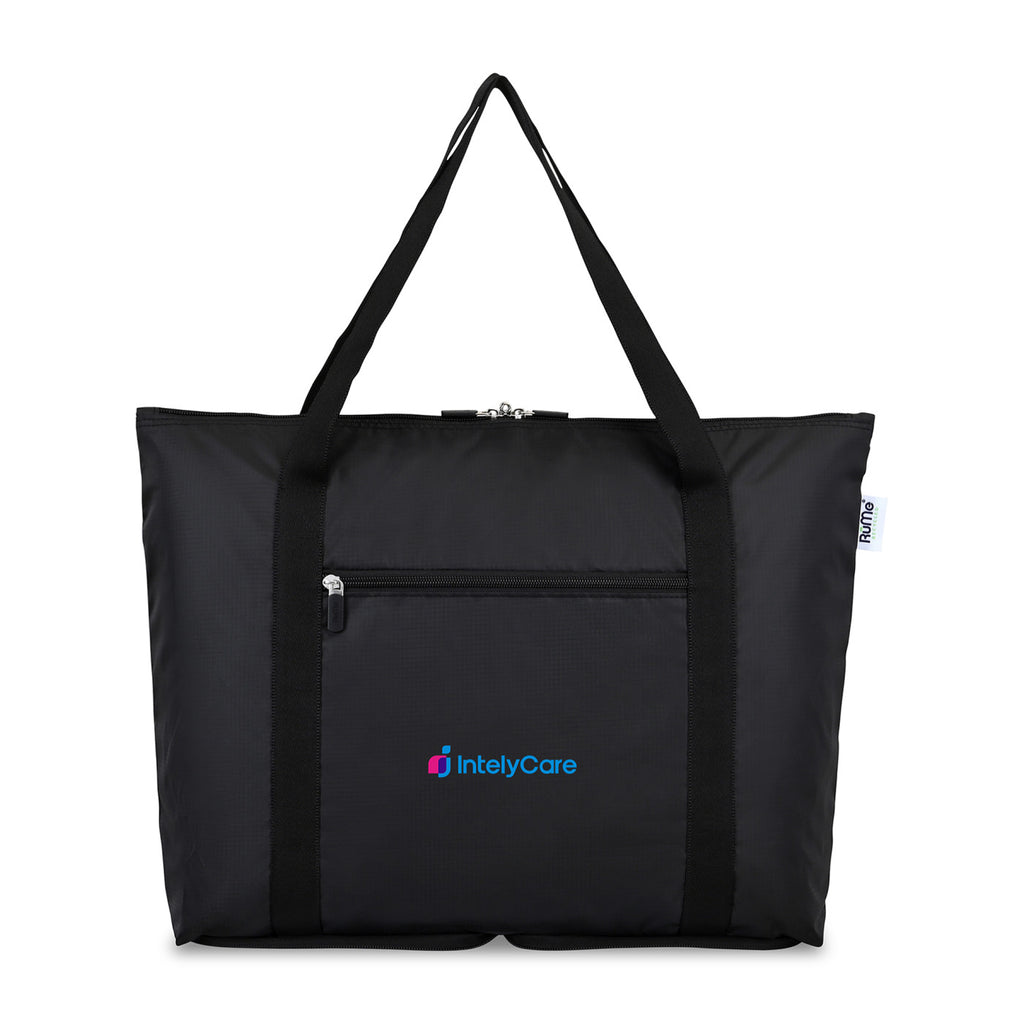 RuMe cFold Recycled Foldable Travel Tote - Black - View 1