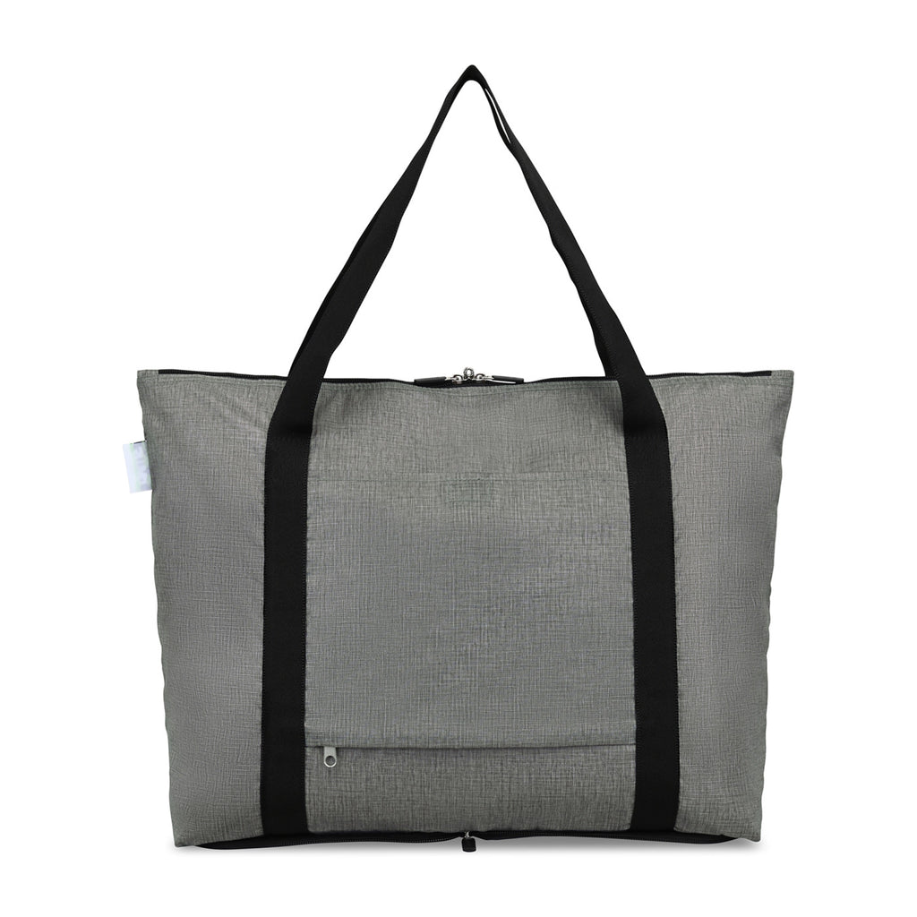 RuMe cFold Recycled Foldable Travel Tote Transfer - Heather Grey - View 3