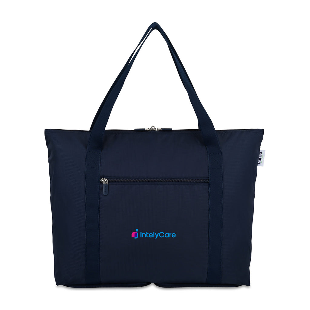 RuMe cFold Recycled Foldable Travel Tote Transfer - Navy - View 1