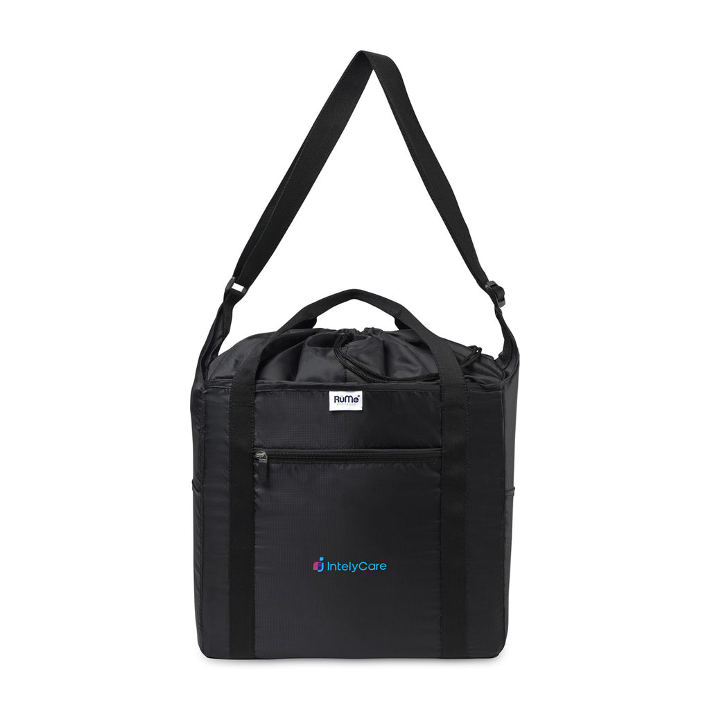 RuMe Recycled Packable Cinch Tote - Black - View 1