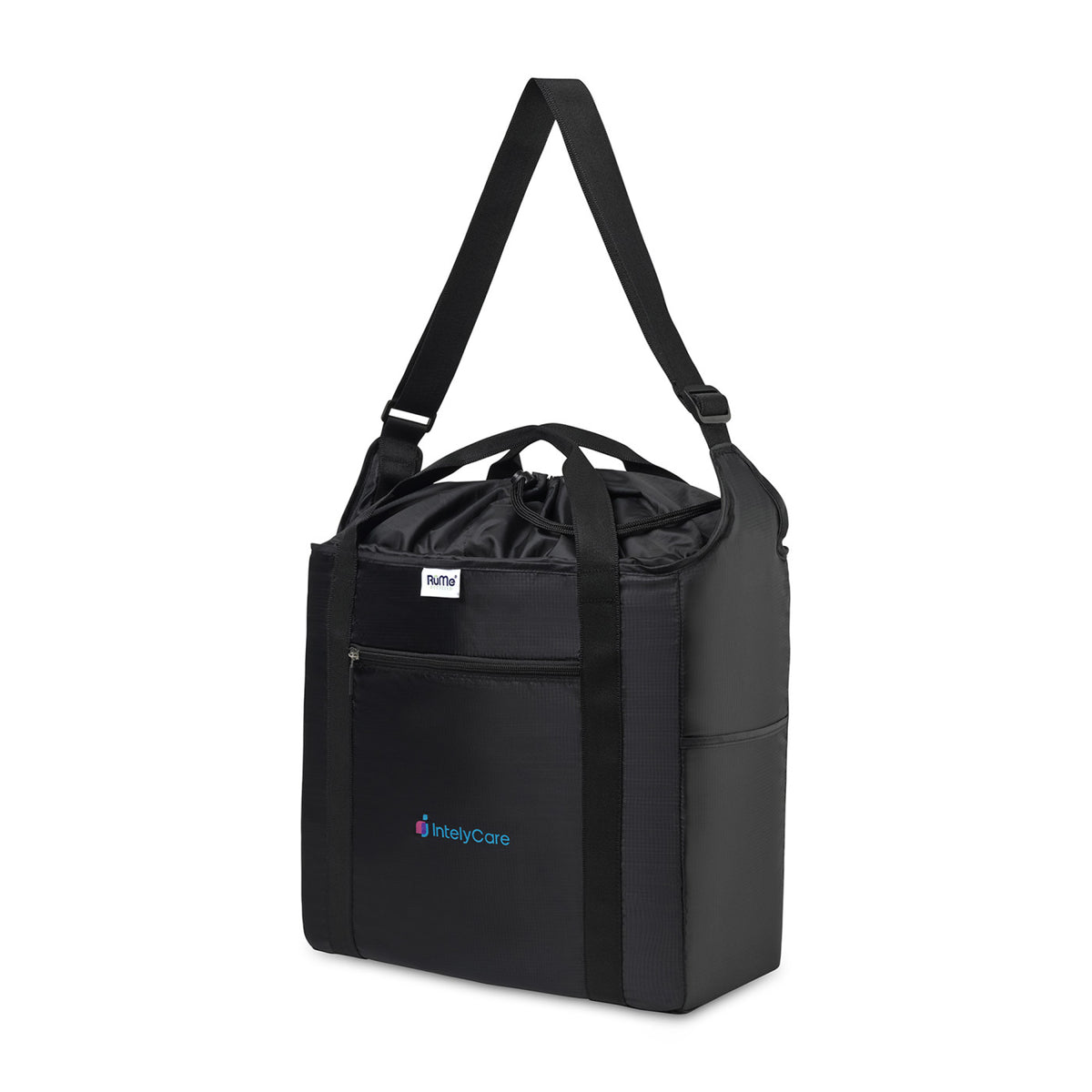RuMe Recycled Packable Cinch Tote - Black - View 4