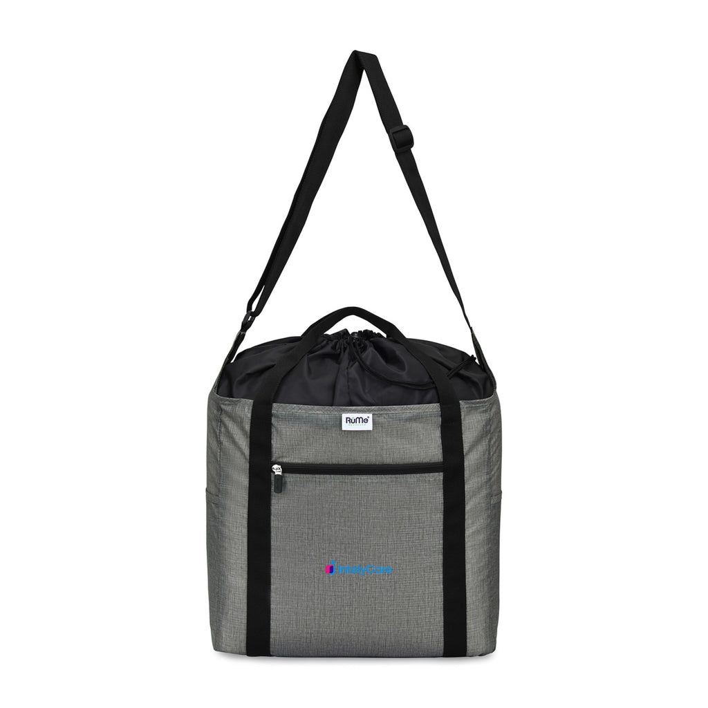 RuMe Recycled Packable Cinch Tote - Heather Grey - View 1