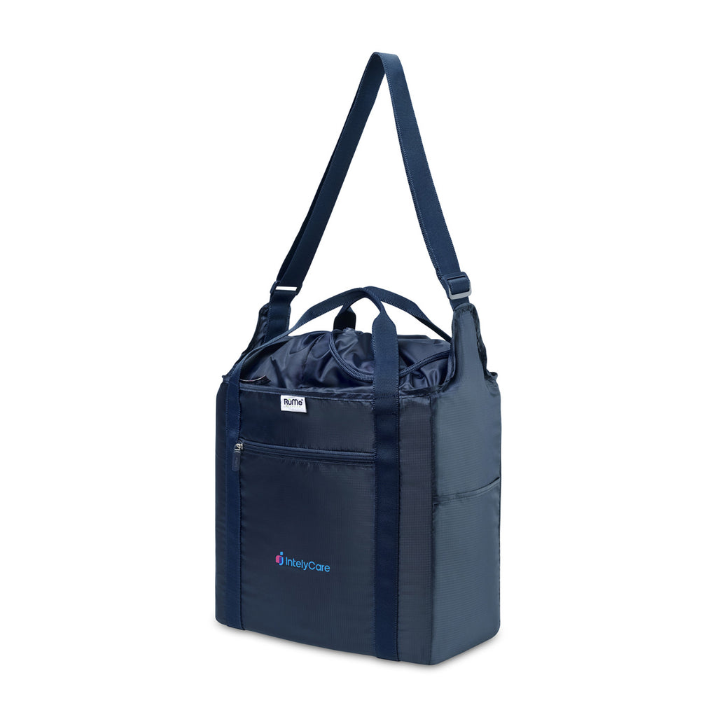 RuMe Recycled Packable Cinch Tote - Navy - View 2
