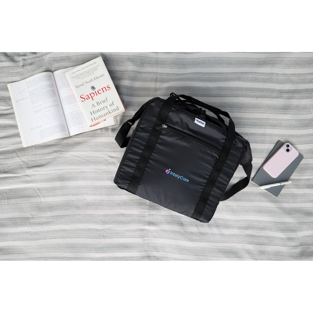 RuMe Recycled Packable Cinch Tote Transfer - Black - View 5