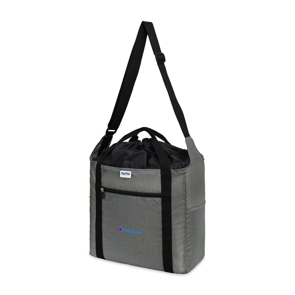 RuMe Recycled Packable Cinch Tote Transfer - Heather Grey - View 2