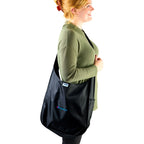 RuMe Recycled Packable Crossbody Tote Transfer - Black - View 5