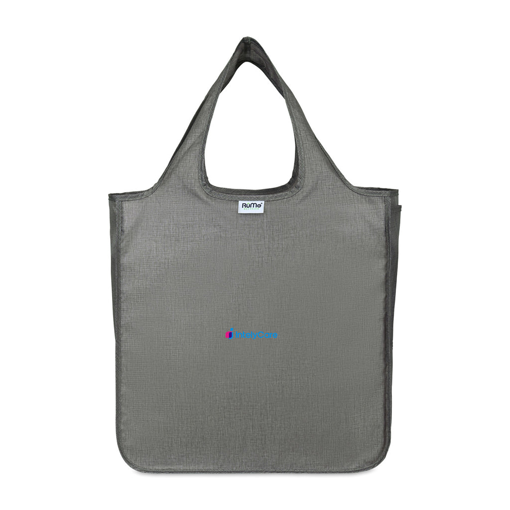 RuMe Recycled Packable Tote, Large Transfer - Heather Grey - View 1