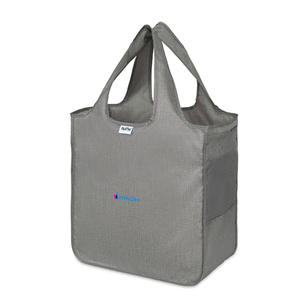 RuMe Recycled Packable Tote, Large Transfer - Heather Grey - View 2