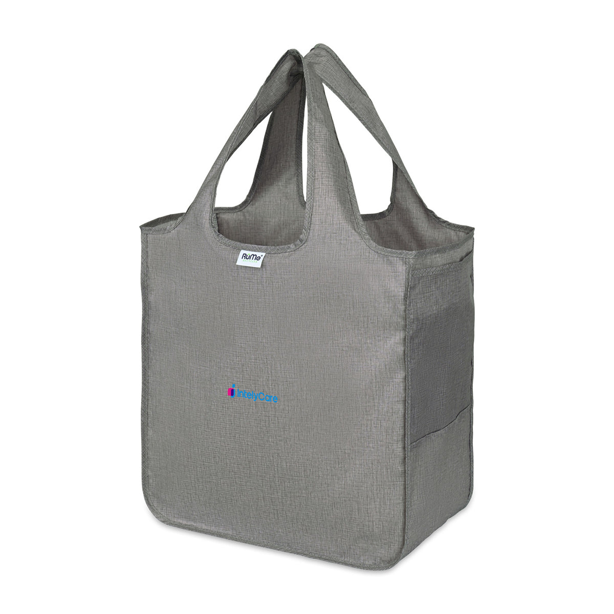 RuMe Recycled Packable Tote, Large Transfer - Heather Grey - View 2
