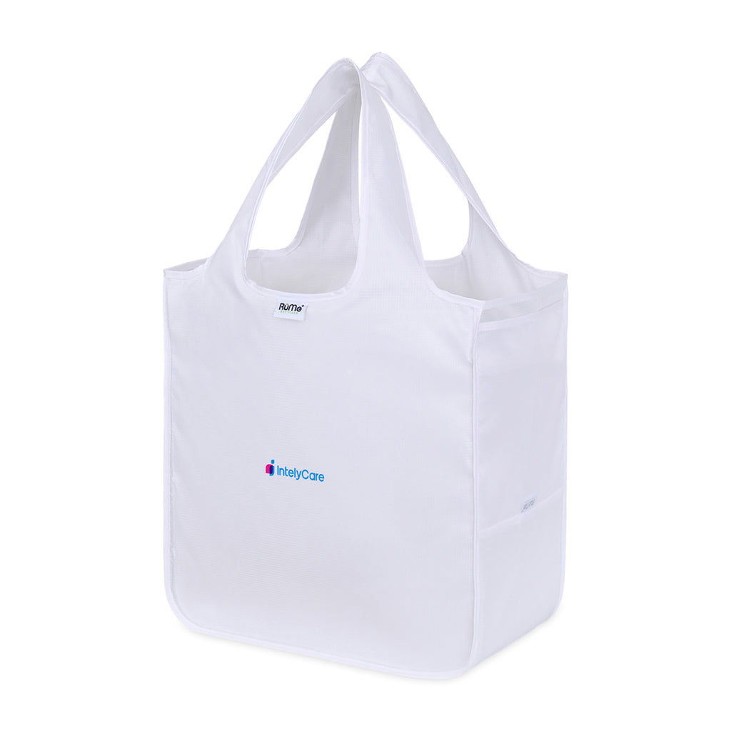 RuMe Recycled Packable Tote, Large Transfer - White - View 2