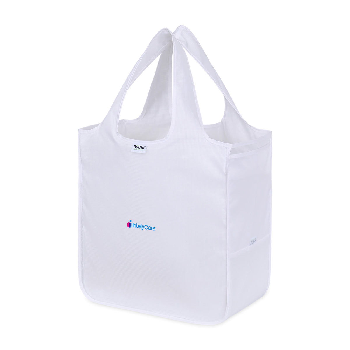 RuMe Recycled Packable Tote, Large Transfer - White - View 2
