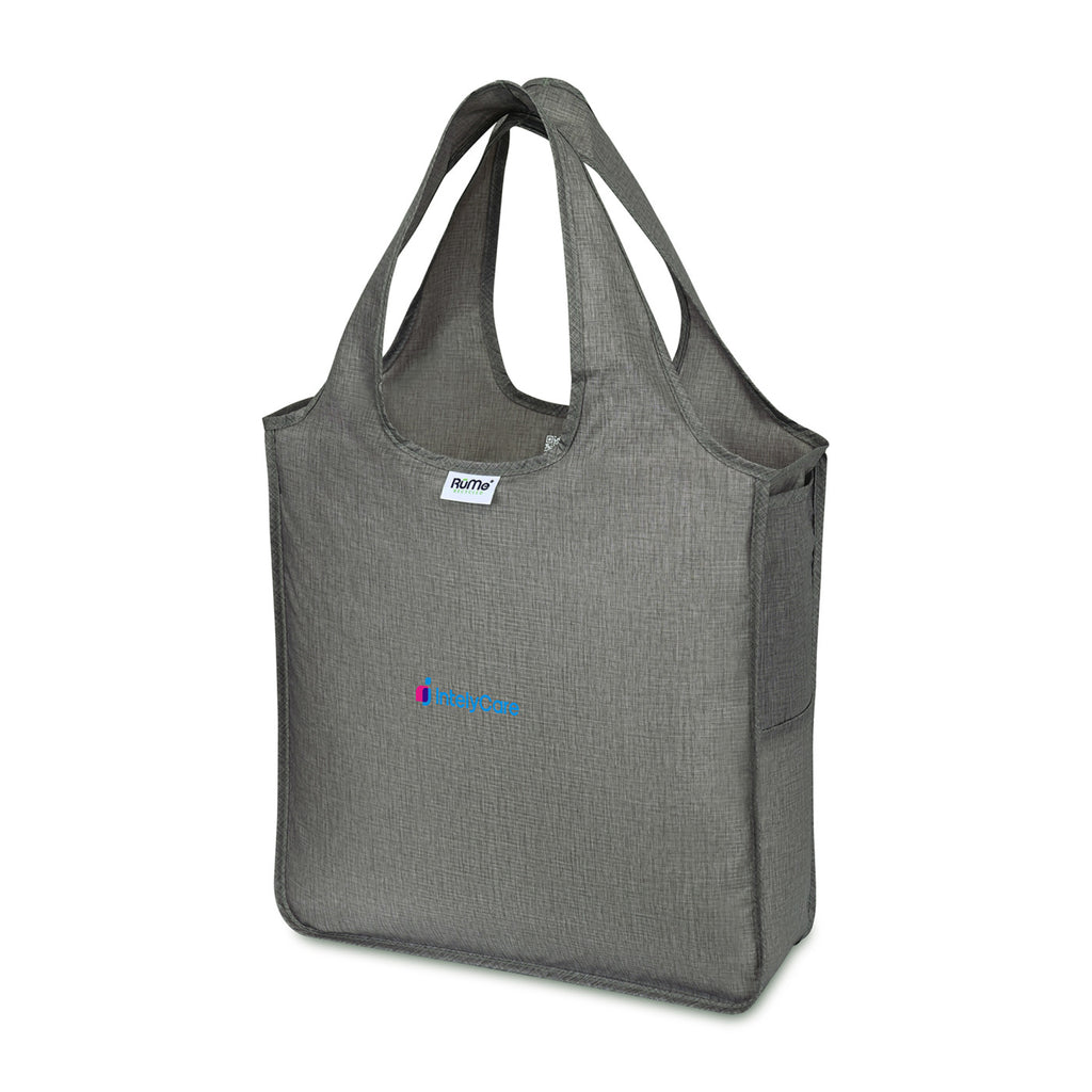 RuMe Recycled Packable Tote, Medium - Heather Grey - View 2