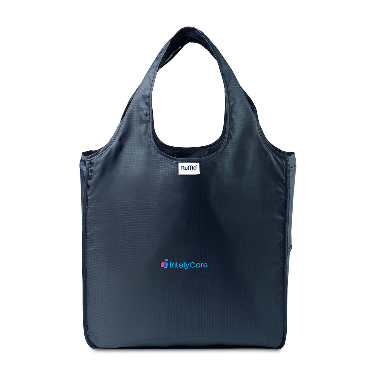 RuMe Recycled Packable Tote, Medium - Navy - View 1