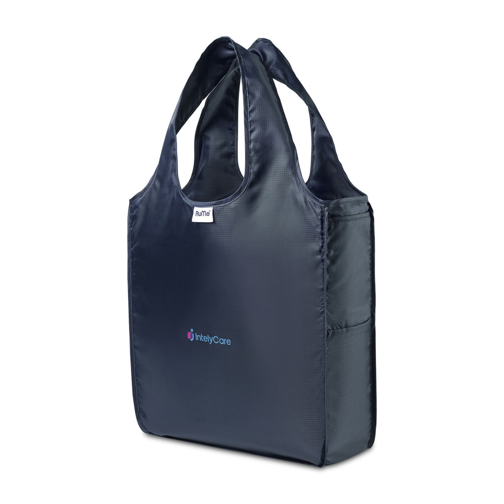 RuMe Recycled Packable Tote, Medium - Navy - View 2