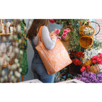RuMe Recycled Packable Tote, Medium Transfer - Apricot Crush - View 7