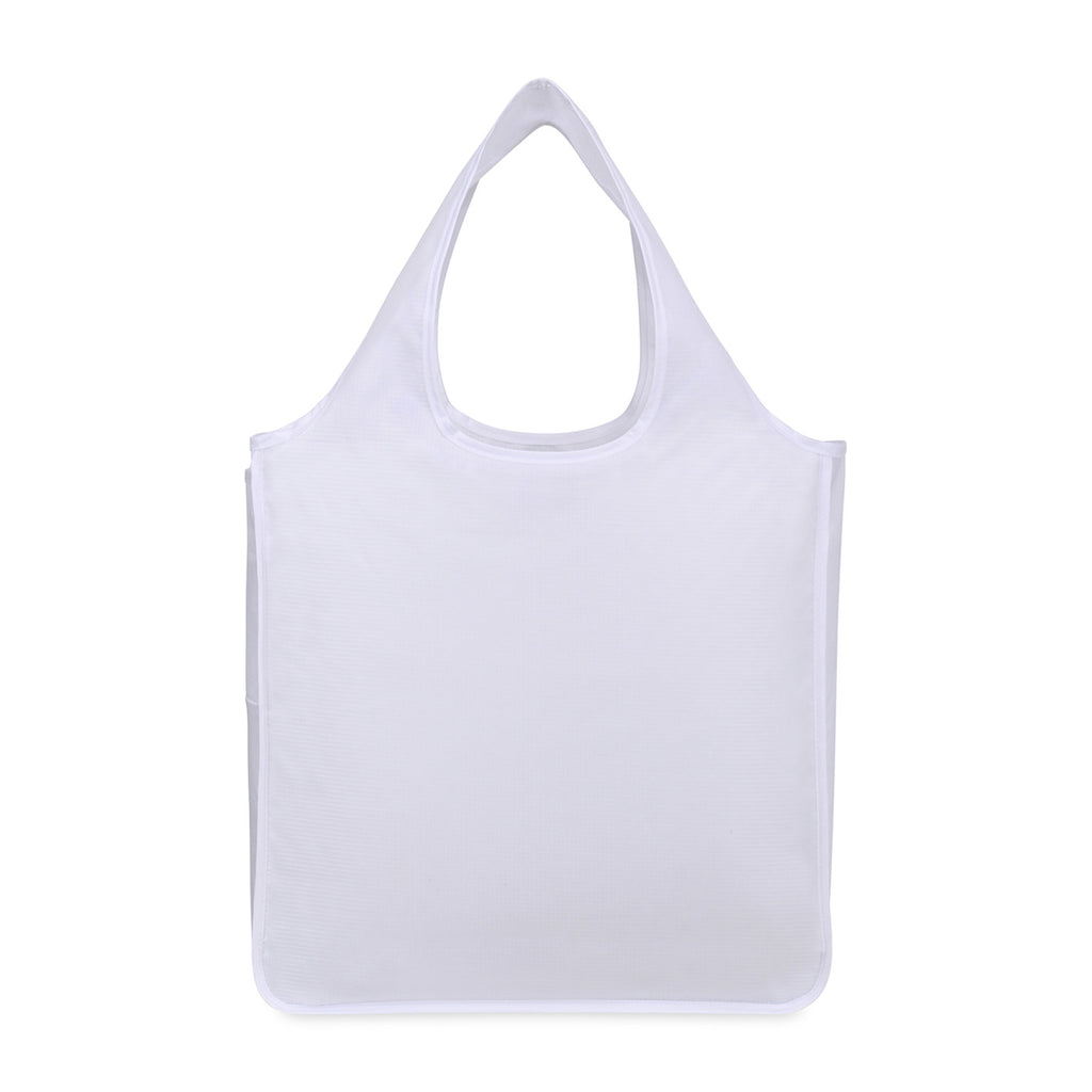 RuMe Recycled Packable Tote, Medium - White - View 3