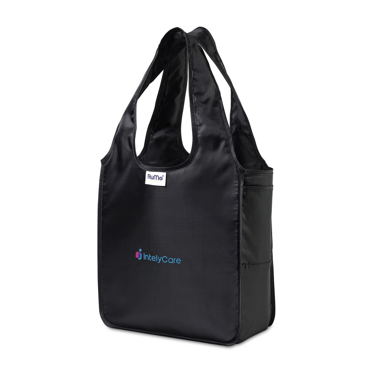 RuMe Recycled Packable Tote, Mini Transfer - Black - View 2