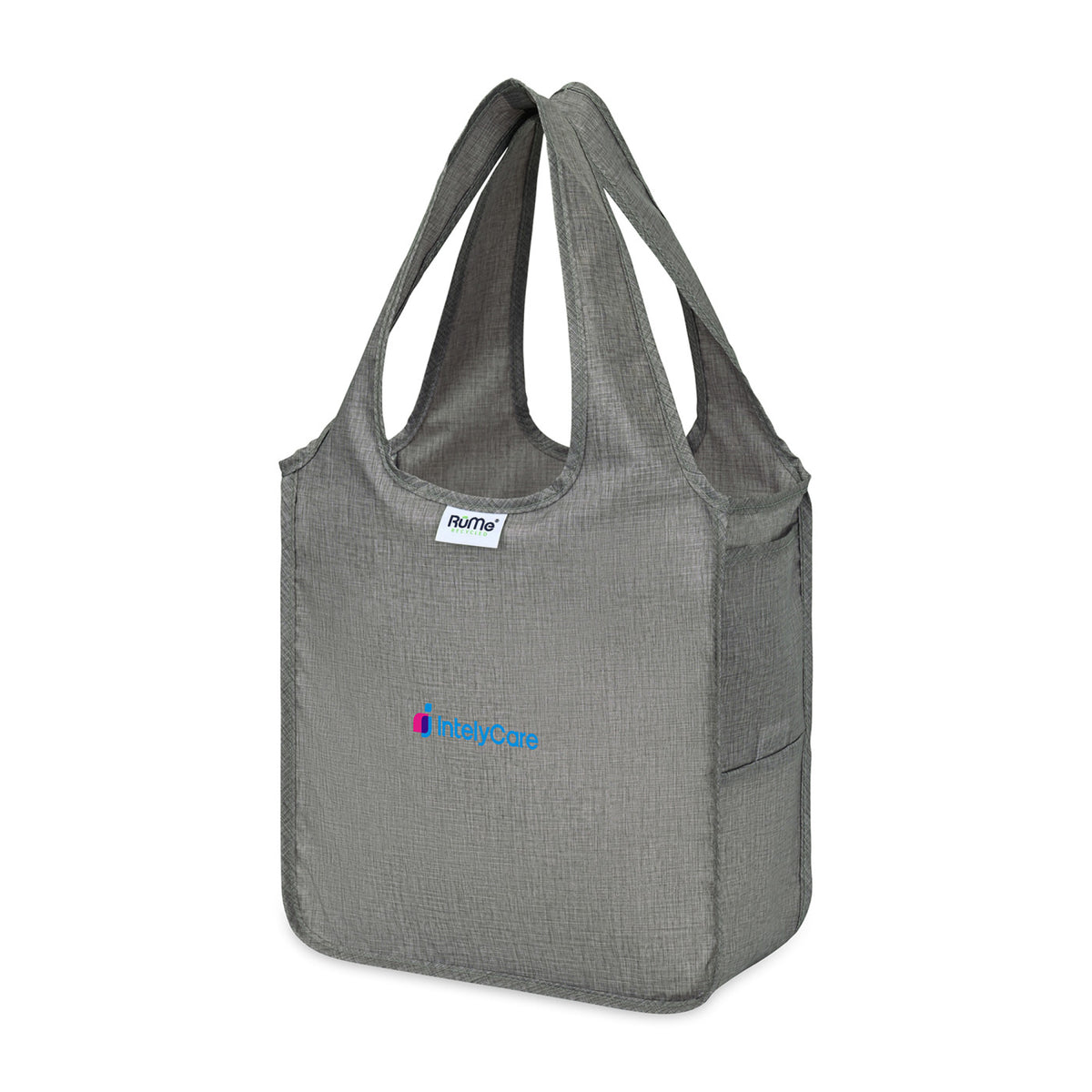 RuMe Recycled Packable Tote, Mini Transfer - Heather Grey - View 2