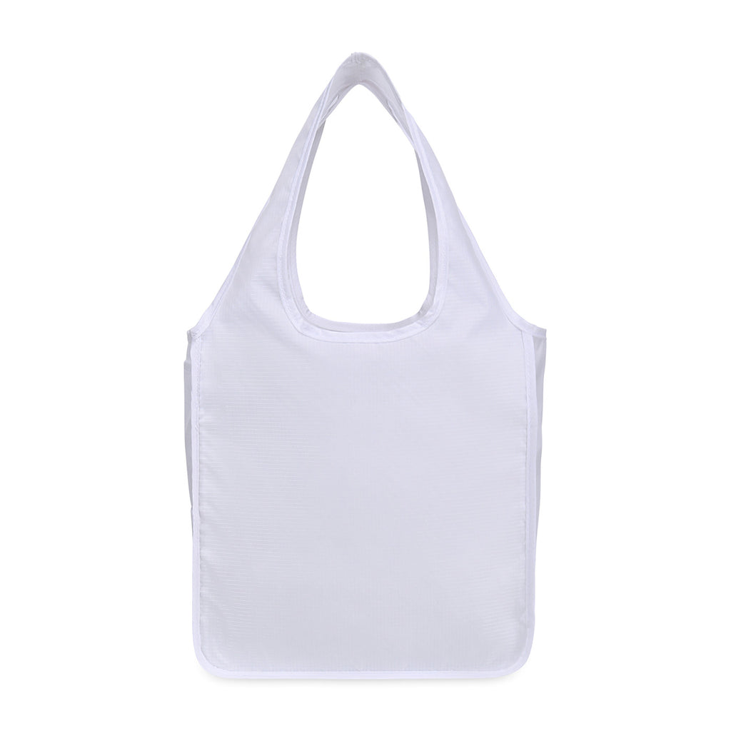 RuMe Recycled Packable Tote, Mini - White - View 3