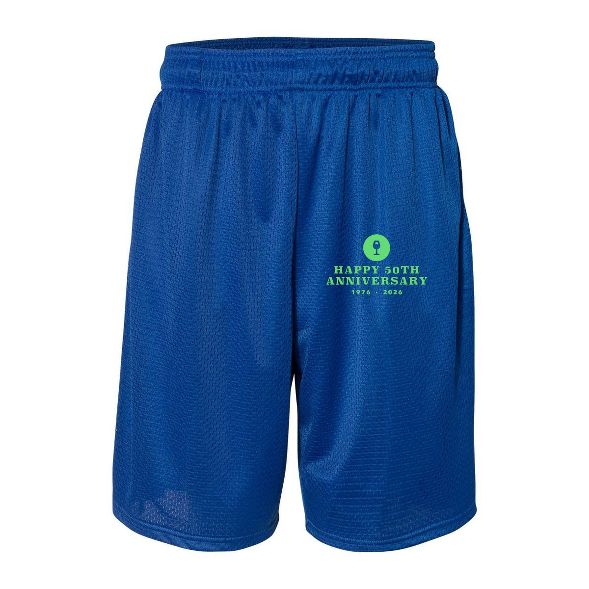 Russell Athletic Men's 9" Dri-Power® Tricot Mesh Shorts with Pockets - Royal - Front